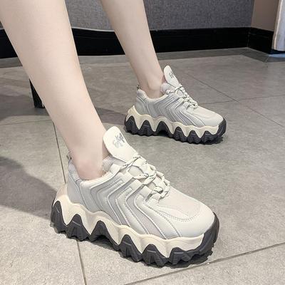 2024Neu Winter Damen Vulkanisierte Schuhe Damen Plateau Mesh Sneaker Damen Freizeitsneaker Damen Modeschuhe Plateauschuhe