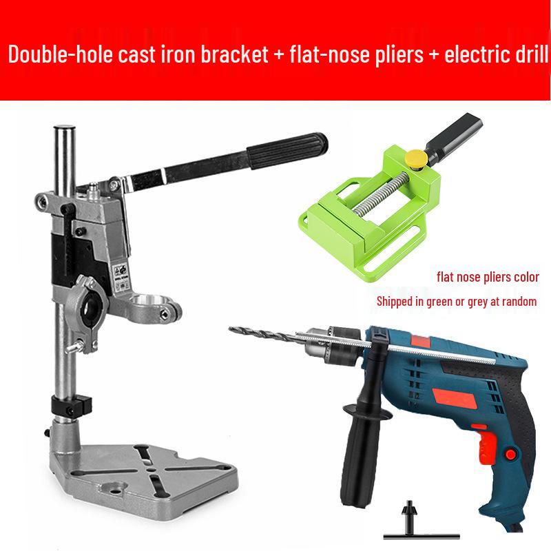 Industrial Grade Bench Drill Stand - High Precision Multifunctional Electric Hand Drill Station for Home Use