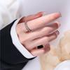 Heavy Industry Rainbow Zircon Ring For Women Niche Advanced Cold Fashion Jewelry