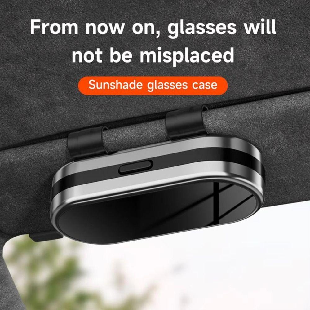 Anti-Scratch Car Visor Glasses Case Premium Car Sunglasses Holder Car Interior Accessories