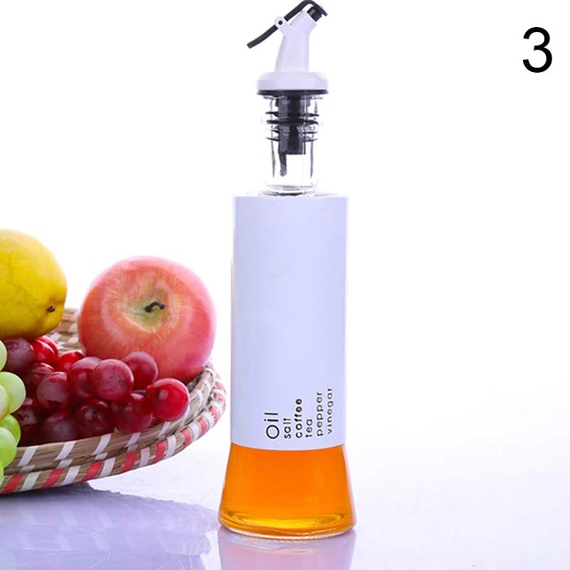 Sauce Dispenser Seasoning Bottle 300ml Glass Vinegar Bar Oil Bottle Storage Kitchen Tools Cooking Wine Container Oil Dispenser