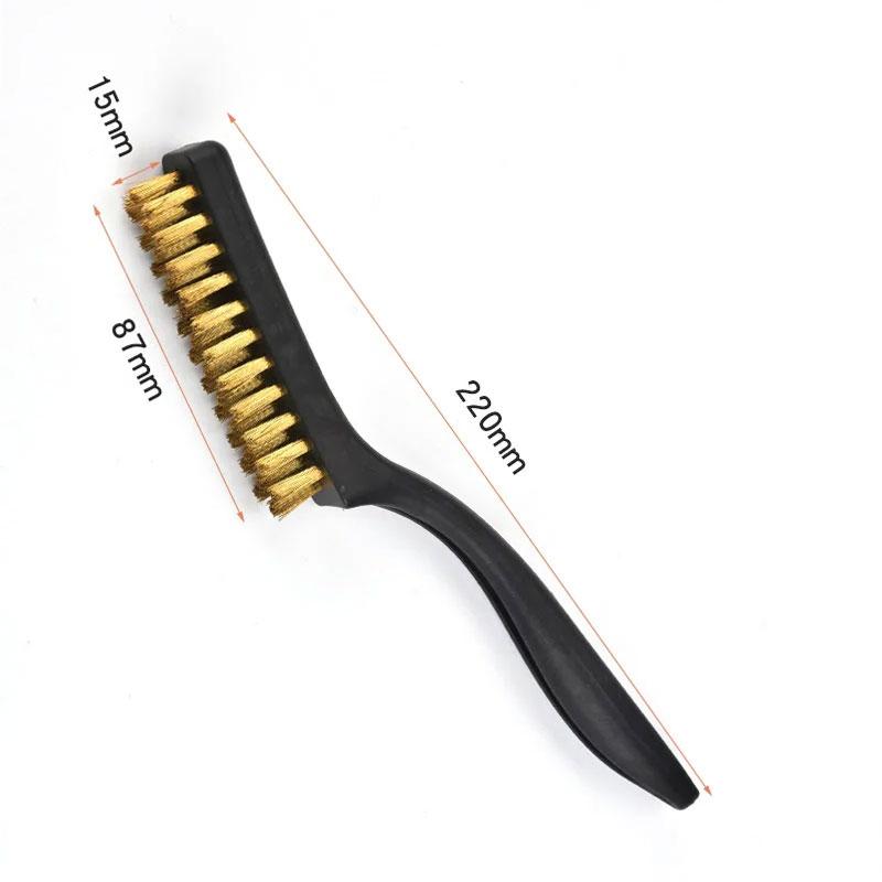 1 Piece of Wire Brush Scraping Brush Arc-shaped Handle Brick and Stone Brush Wire Bristles for Cleaning Welding Slag and Rust