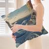 Japanese Landscape Series Office Cushion Pillowcase Car Cushion Cover45X45CM Lumbar Pillowcase Sofa Pillowcover