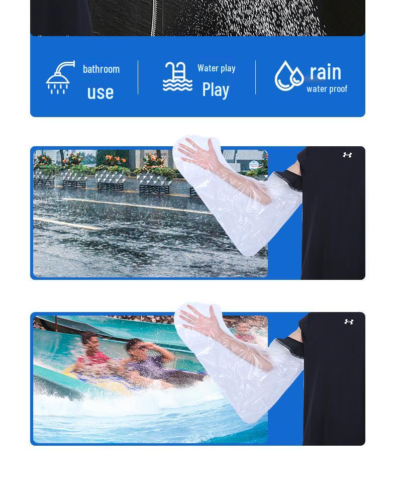 Wasserdichte Duschschutzhülle für Gips, Fraktur, postoperativ, Wundversorgung und PICC