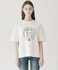 FFEFF STUDIO Slogan Short Sleeve T-Shirt (Cream)