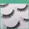 Cross 5 Pairslot Black False Eyelash Soft Long Makeup Eye Lashes Extensions