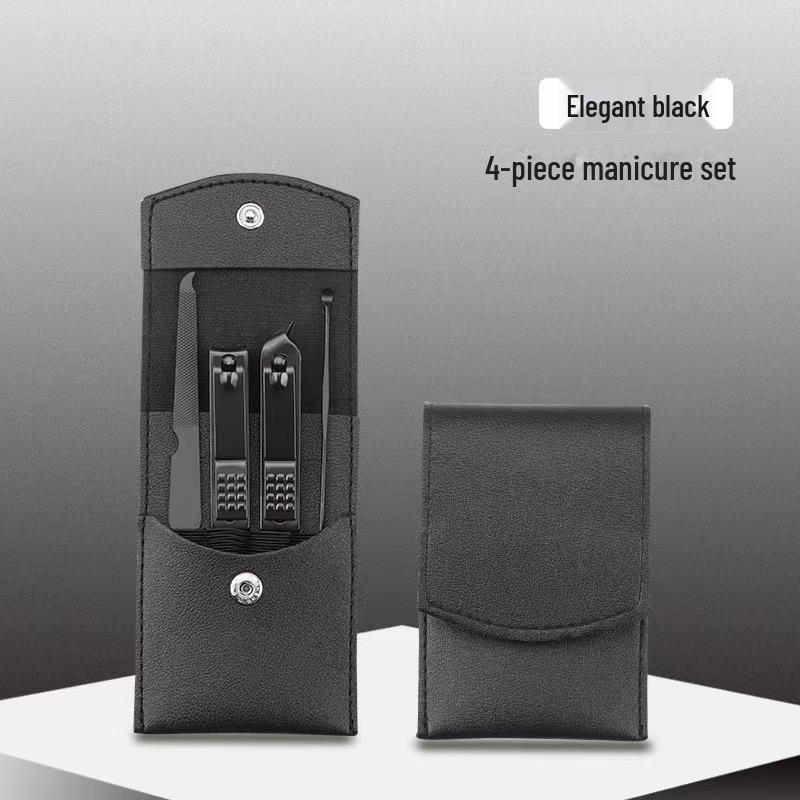 Spot 16-Piece Black Stainless Steel Nail Clipper & Pedicure Tool Set