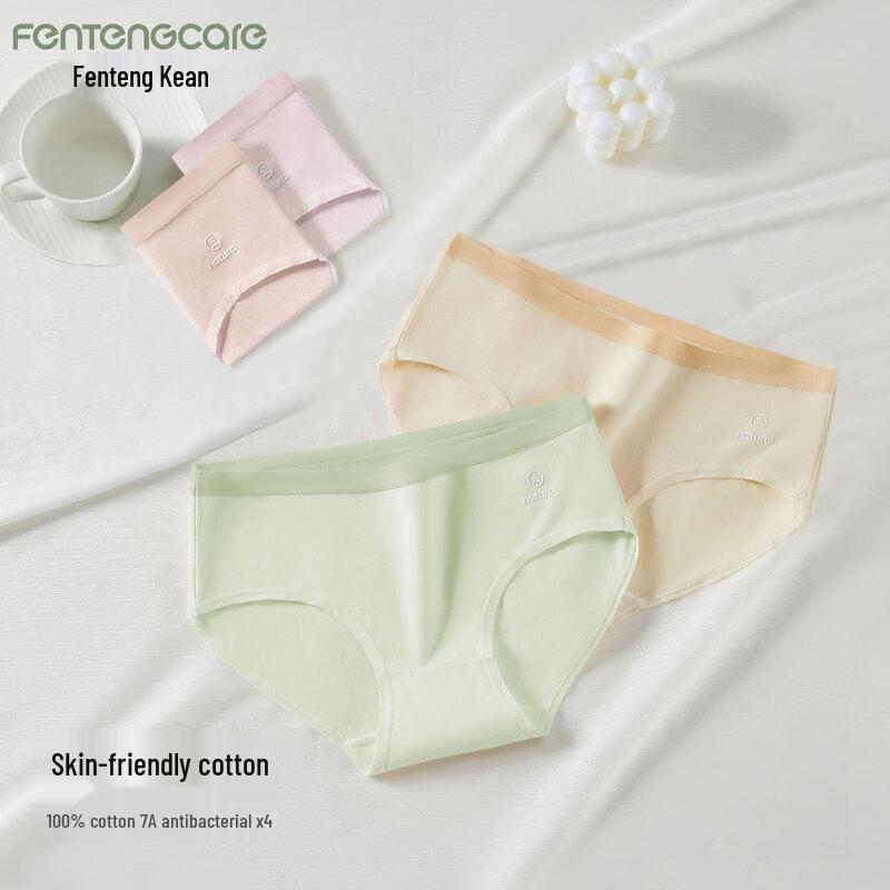 

FENTENGCARE Women s 7A Antibacterial Cotton Underwear 4-Pack L