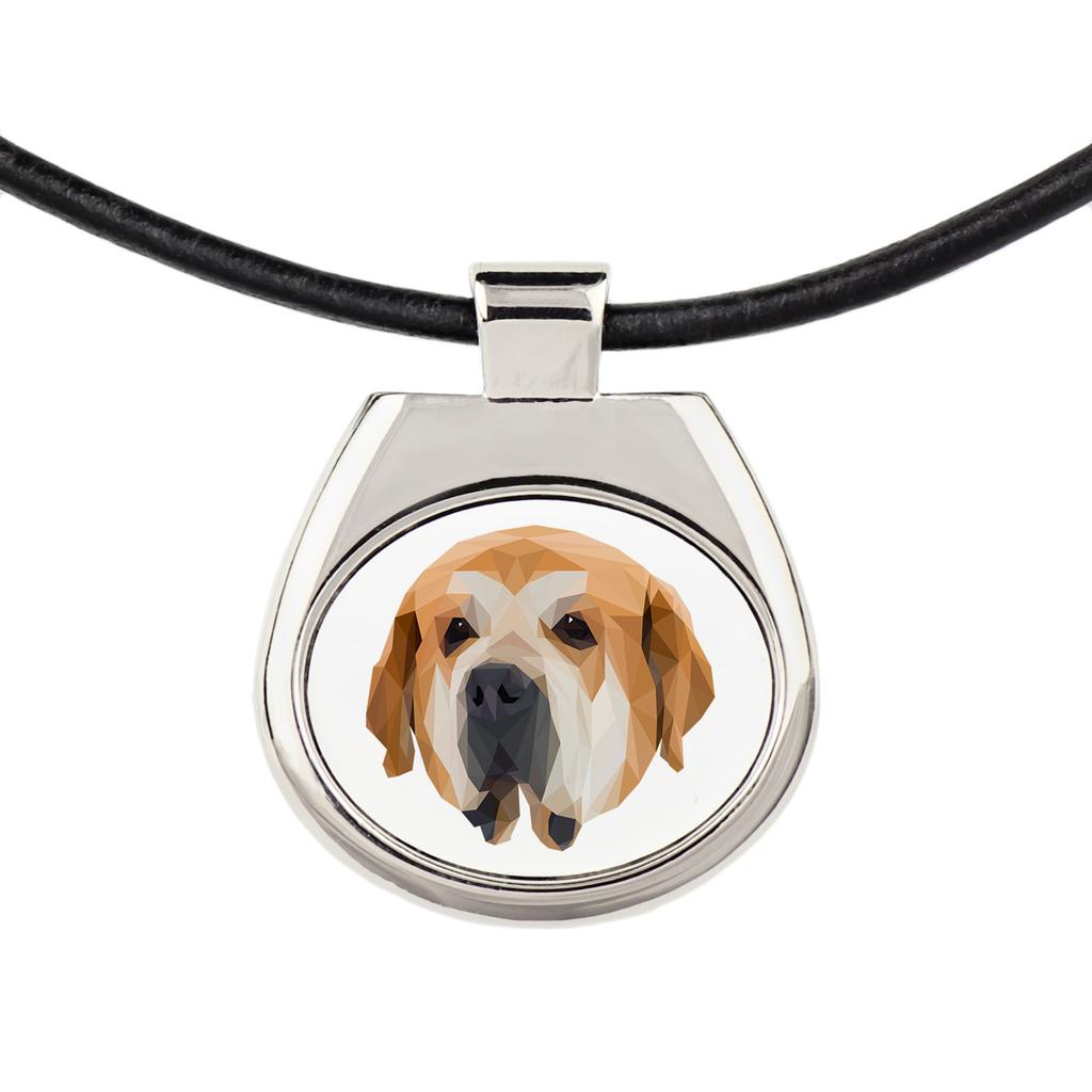 Spanish Mastiff, Mastín Español – Necklace with a geometric design and the inscription "Art-Dog" | Art-Dog