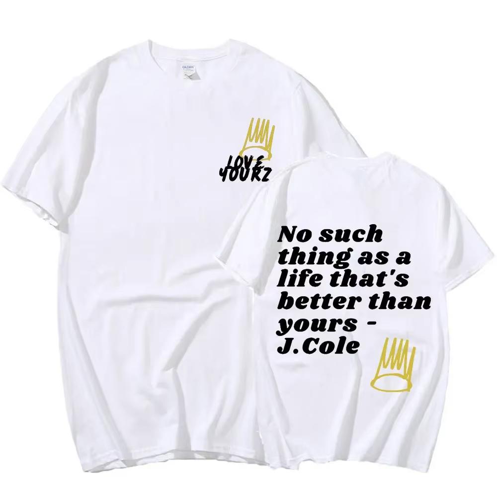 Rapper J Cole T-Shirt Vintage Stil Musikalbum Konzert Grafik T-Shirts Herren Harajuku Hip Hop Punk Street T-Shirt Unisex