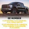 Left & Right Side Rear Running Board End Cap Fits Ford F-150 F-250 2015-