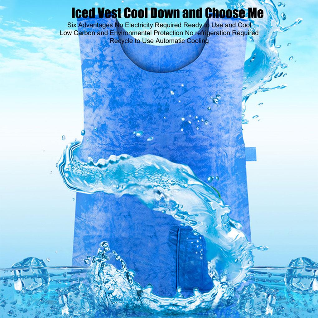 Cooling Vest Heatstroke Prevention No Refrigeration Required Safety Cold Vest Sports Fabric Vest