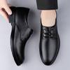 Fashion Business Casual Men's Leather Shoes Gentleman Shoes Lace Up Men Minimalist Versatile Comfortable Fashion Office Footwear Male