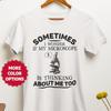 Microscope Thinking T-Shirt, Science Humor Lab Tech Tee