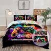 3PC Oil Colored Game Console Duvet Cover 1 Duvet Cover+2 Pillowcases Digital Printing Technology Comfortable And Soft Fabric