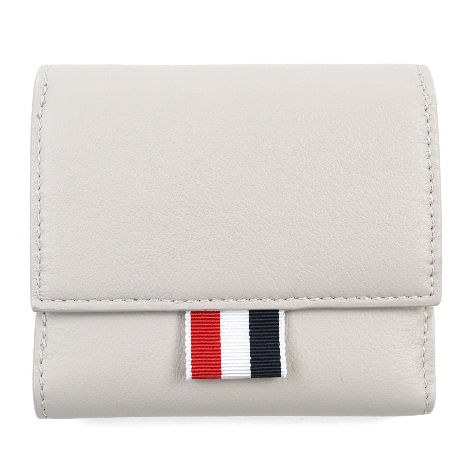 

THOM BROWNE Tri-fold wallet Grosgrain Loop Tab Wallet with Coin Case UAW007A Used