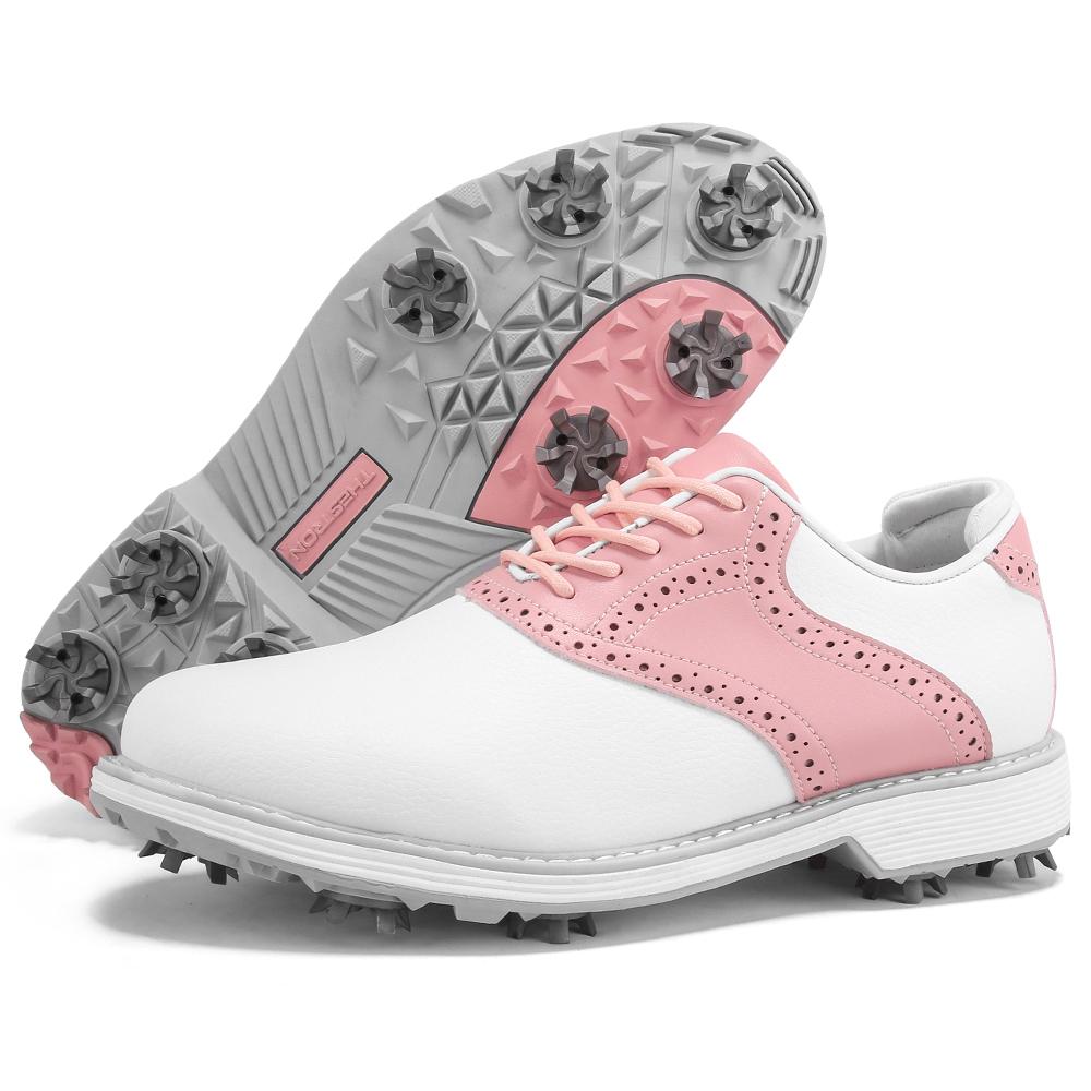 Scarpe da Golf Professionali da Donna, Scarpe da Passeggio Casual alla Moda, Scarpe Sportive da Golf Comode Antiscivolo per Fitness all'Aperto