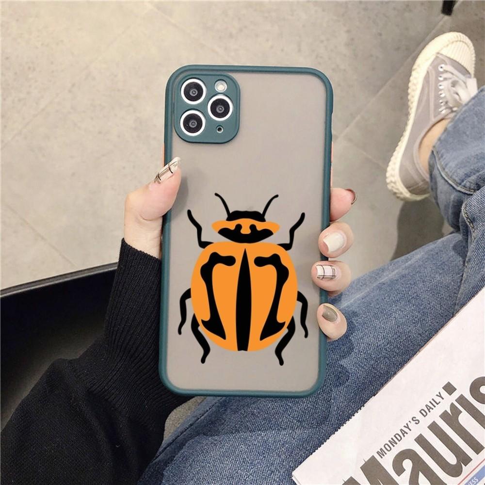 Bug Beetles Insects Phone Case for iPhone 14 11 12 13 Mini Pro Max 8 7 Plus X XR XS MAX Translucent Matte Cover