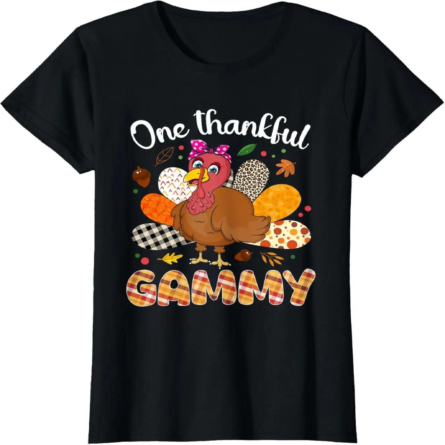 Leopard Thanksgiving Fall Women T-Shirt S чёрный