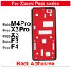 1Pcs For Xiaomi Poco X3Pro F3 F4 X3 M4 Pro 4G 5G Rear Door Housing Sticker Back Cover Adhesive Glue