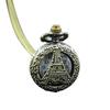 Retro Vintage Steampunk Quartz Necklace Carving Pendant Chain Clock Pocket Watch