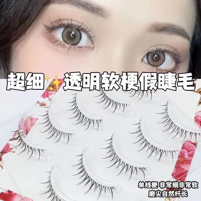 Lashie - Set mit 5 Paaren: Natürliche, zarte künstliche Wimpern