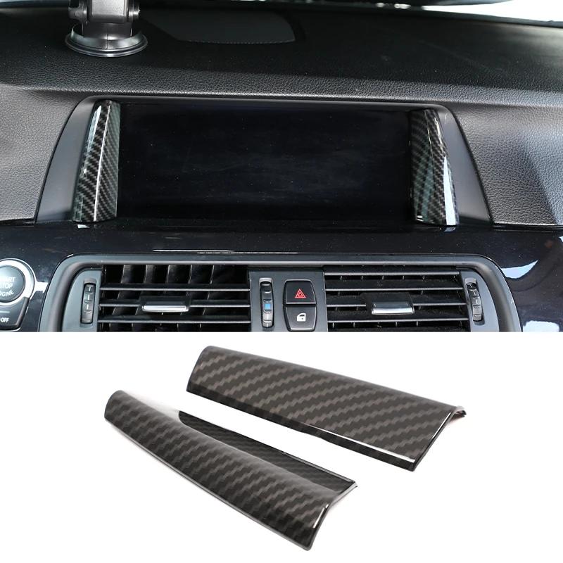 For BMW 5 Series F10 2011-2017 ABS Carbon Fiber Interior Kit Dashboard Console Gear Shift Panel Decoration Cover Trim Stickers