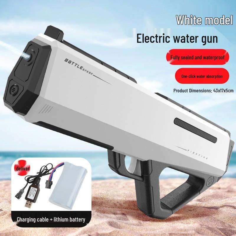 High-Pressure Long-Range Electric Water Gun for Kids & Adults with Automatic Water Absorption