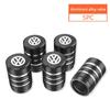 5pcs Car 3D Metal Wheel Tire Valve Cover Core Cap For VW Golf 6 7 8 4 5 MK4 M133 MK5 MK6 B6 GTI Amarok T5 Phaeton Teramont ID3 Tiguan