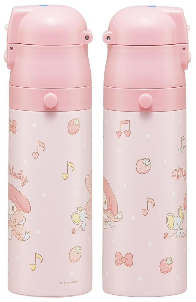 Skater Stainless Steel Water Direct Cup My Big Water Sports Water Children's Bottle, 2-way, Drinking, 470ml, Drinking, 430ml, Lightweight,