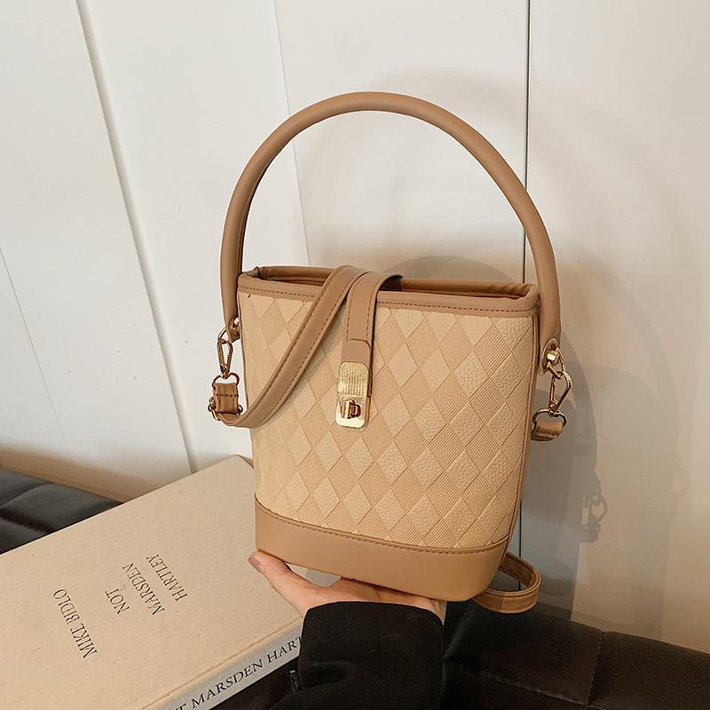 Fashionable Bucket Bag For Women 2024 Summer New Simple Casual Single Shoulder Bag