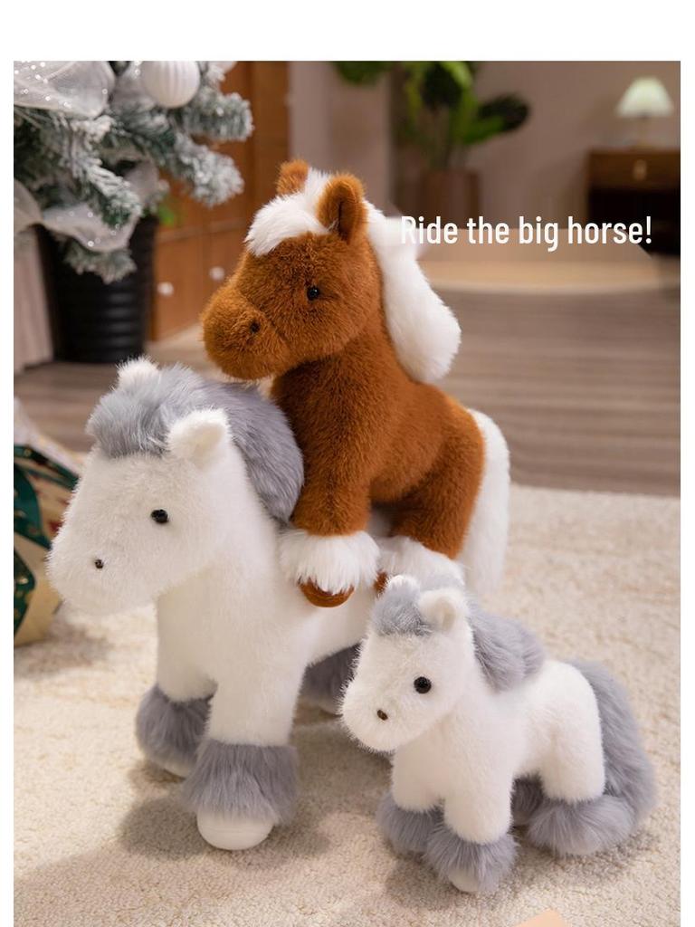 Adorable Pony Plush Doll - Year of the Horse Mascot Gift