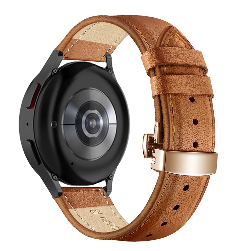 20mm 22mm Band For Samsung Galaxy watch 7/6/5 pro/4 Classic/Active 2/3/42mm/ Genuine Leather bracelet Huawei GT/2/3 pro 4 strap
