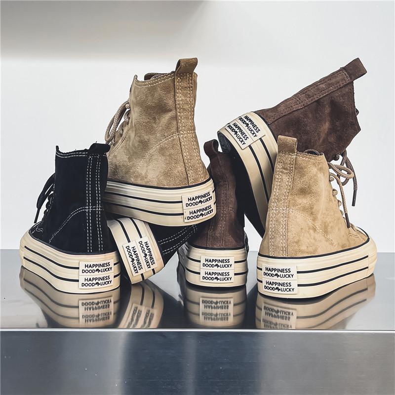 Nya High Top och tjocka sulor Par Canvas Skor 35-44