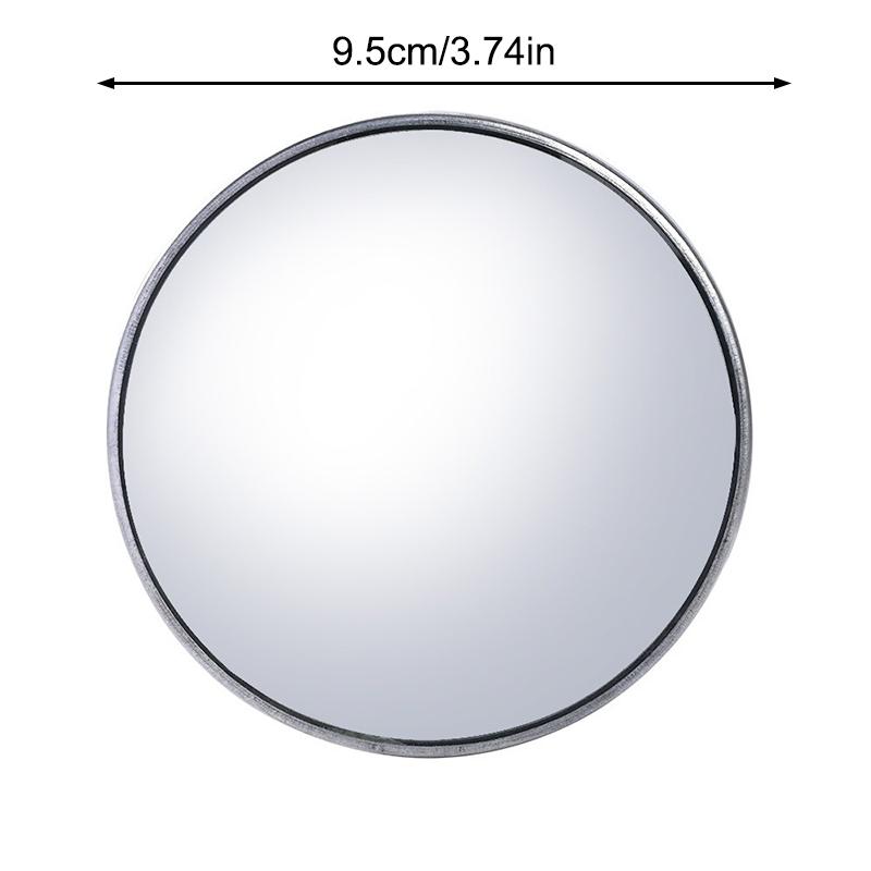 Travel Po Mini Round Mirror Reflective Mirror Spherical Mirror Portable Wide-Angle Lens Handheld Po Props Selfie Accessor