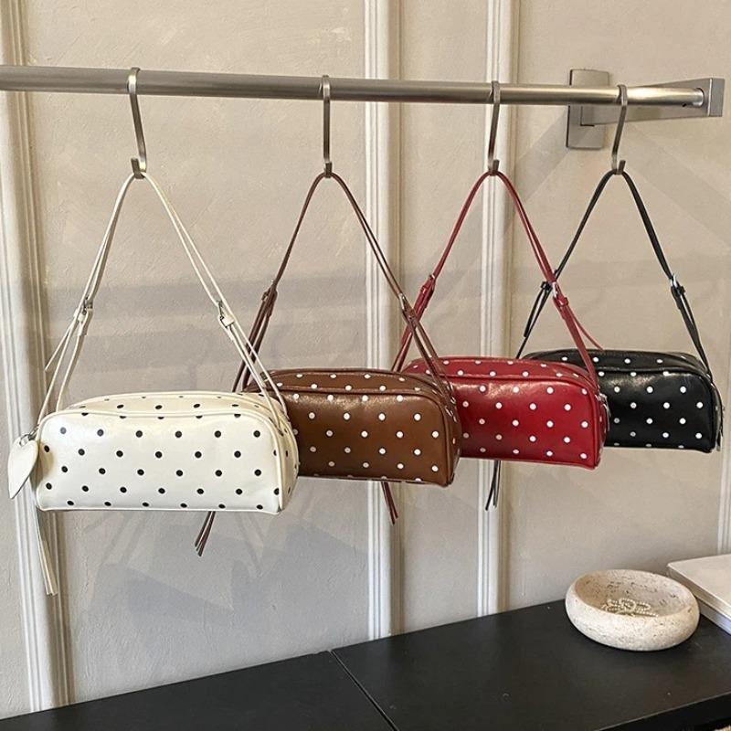Contrast Polka Dot Bag Underarm Shoulder Bags Trendy Crossbody Bolsos mujer Underarm Bolsas Y2k Bolsa Daily Commute Sac Femme