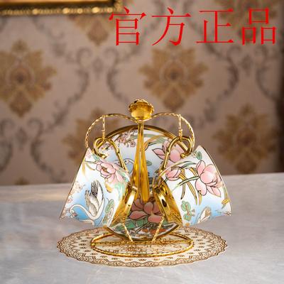 Ceramic Coffee Set With Phnom Penh Coffee Cup Light Luxury Afternoon Teacup Household High-Value Flower Teacup