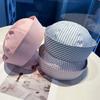 Blue Striped Navy Hat Y2K Beret Hat Korean Captain Hat  Spring