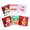 Oil Painting Christmas Card Ins Holiday Wishes Postcard Cardboard Envelope Diy Gift Decoration Message Card Letterhead
