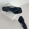 New Arrivals Open Run Women Leather Mid Heel Slim Strap Sandals