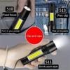 Mini LED Flashlight COB Side Light Portable Flash Light Outdoor Torch USB Rechargeable For Fishing Camping Hiking Lantern Lamp