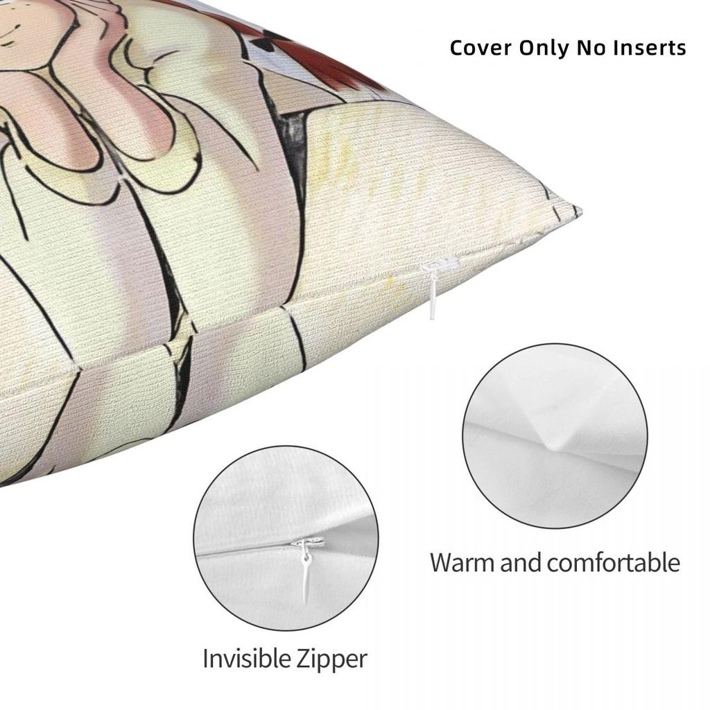 Cartoon Manga A-Anne Of Green Gables Pillow Case Cushion Cover Soft Pillow Cover Fashion Pillowcases For Sofa Home Decorative