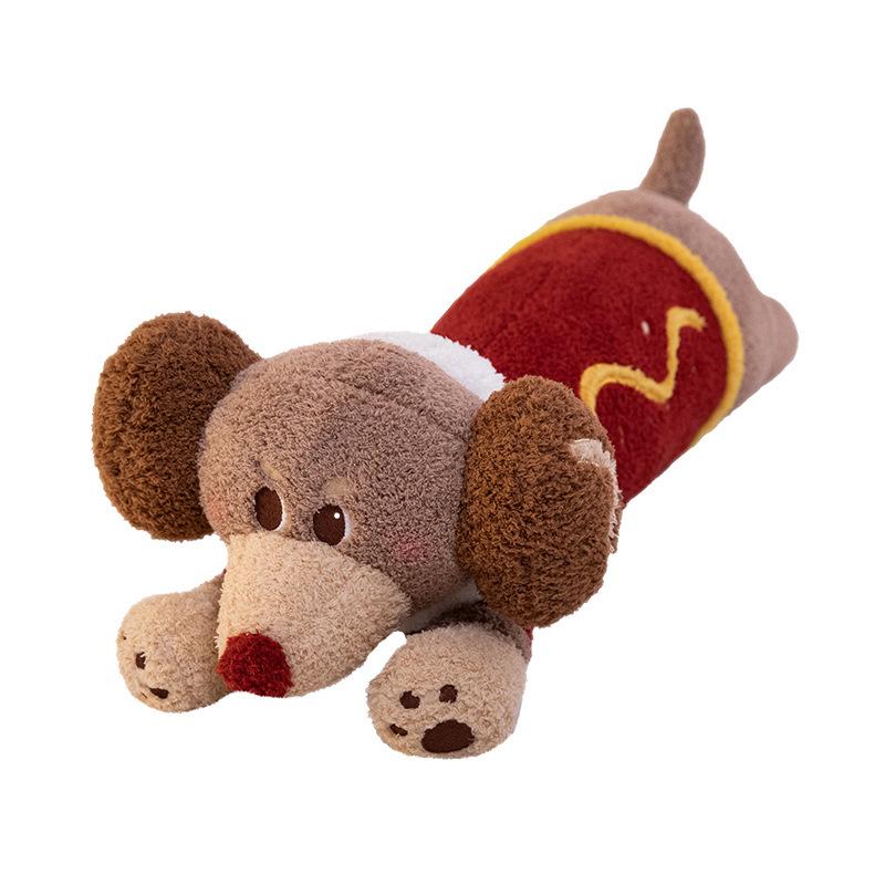 Creative Long Dachshund Dog Pillow Cute Plush Doll Pillow for Girls Sleeping with Legs Doll Gift for Girls