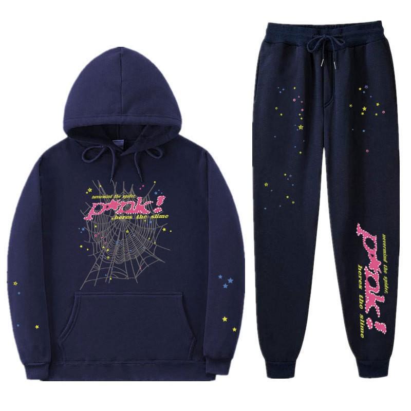 Růžový 555555 Potisk Unisex Sada Mikin Ležérní Sportovní Oblečení Pro Páry Lehký Teplý S Fleecovou Podšívkou