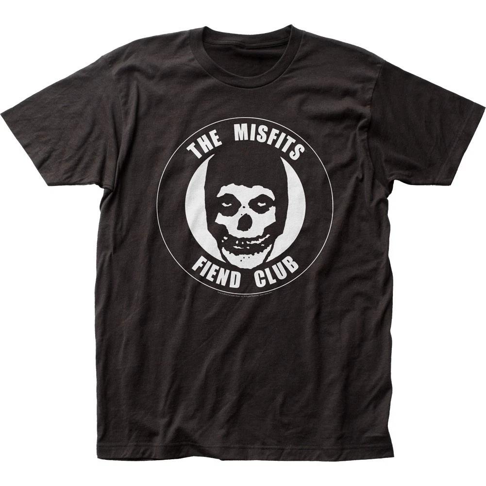 The Misfits Fiend Club Mens T Shirt Music Classic Concert Rock Band Tee Black 2XL