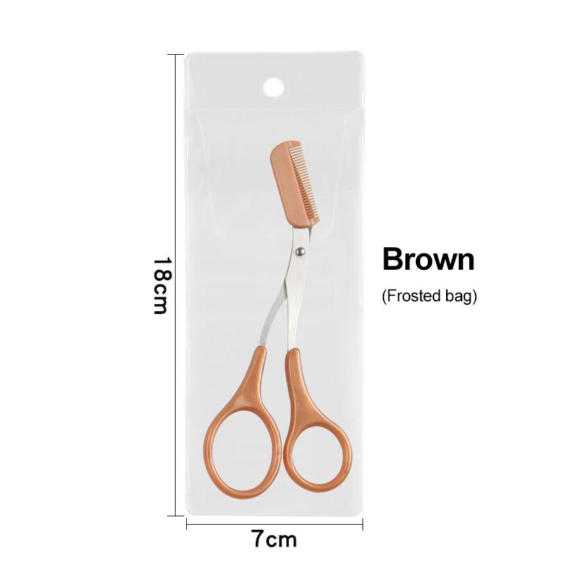 

Триммер для бровей, ножницы с расческой, ножницы из нержавеющей стали, зажимы для удаления волос с бровей, моющиеся, съемные, цвет титана CHINA