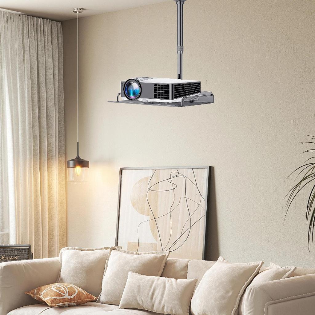 Ceiling Mount with Tray for Projector/Camera 7.8-15.8" Adjustable for Hotel