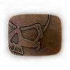 Men's Casual Skull Alloy Belt Buckle - Smooth, Stylish, 3.8cm