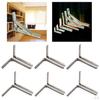 2Pcs Stainless Steel Triangle Shelf Bracket Wall Mount - 6 Inch