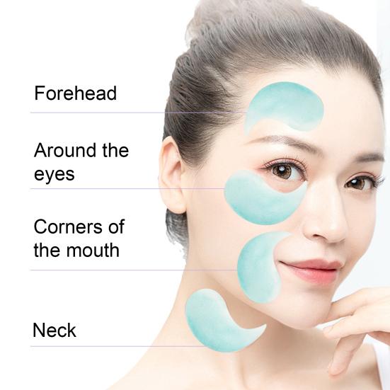 60Pcs/Box 80g Nourishing Masque Colorful Eye Sheet Anti-wrinkle Eye Bag Reducing Eye Patch